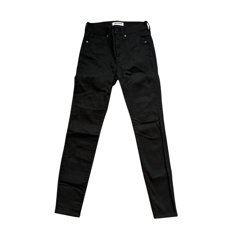 Madewell Jean's Women's Size 26 Black Stretch 9" High‎ Rise Skinny